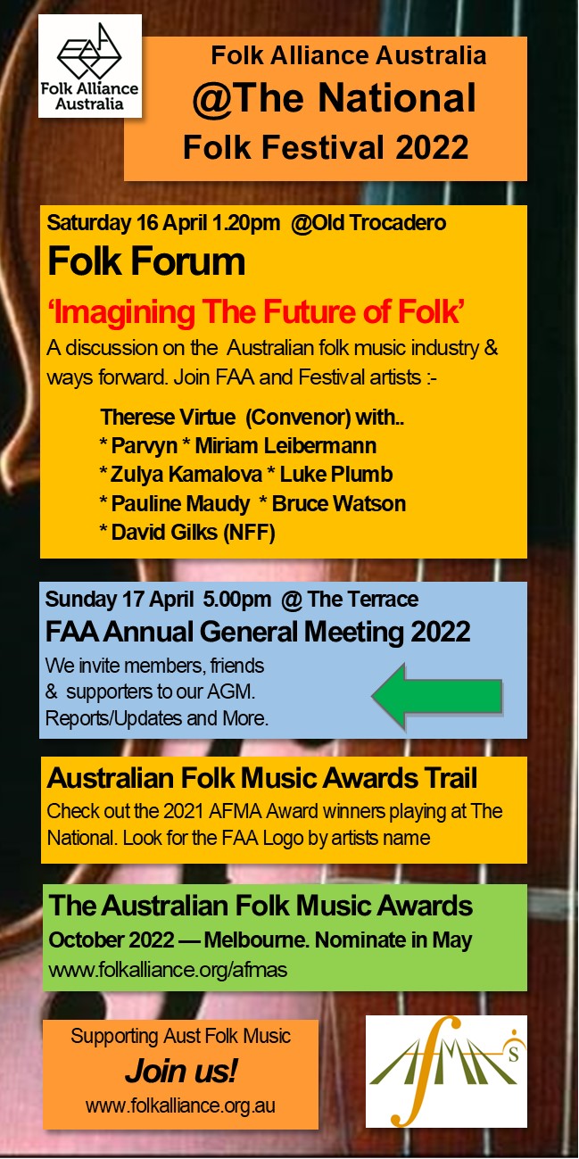 FAA at The National Folk Festival Here’s How To Participate